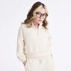 Girls Fleece Quarter Zip Sweatshirt, Sizes 4-18